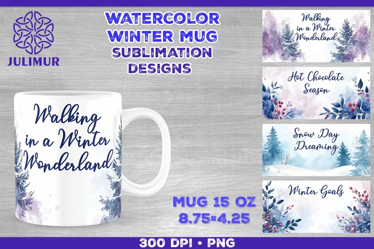 Cozy Winter Quote Mug Sublimation Design