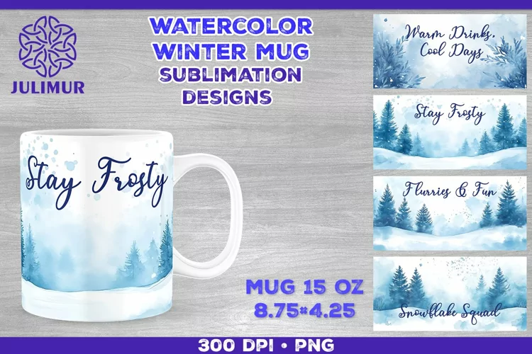 Cozy Winter Quote Mug Sublimation Design