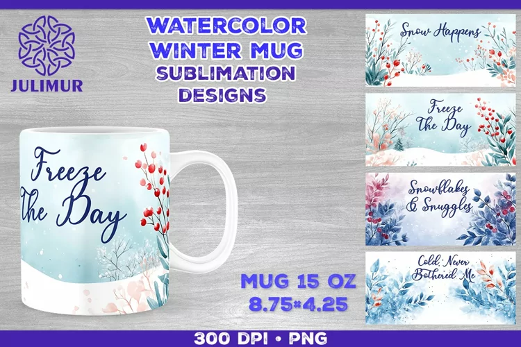 Cozy Winter Quote Mug Sublimation Design