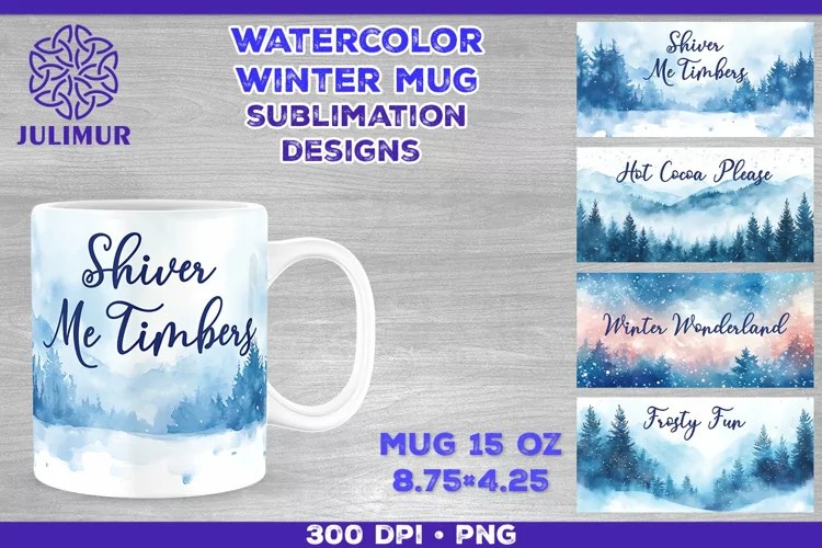 Cozy Winter Quote Mug Sublimation Design
