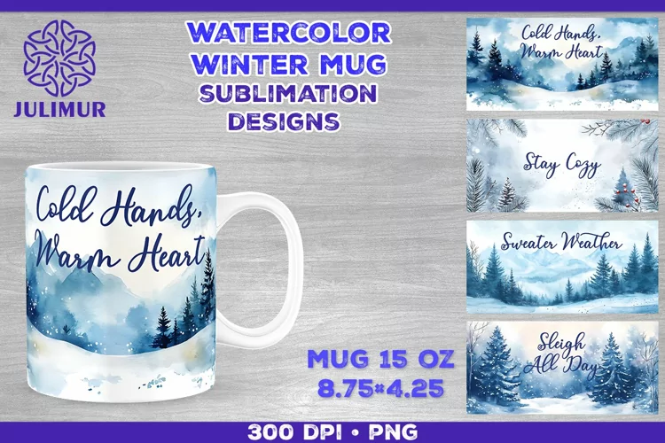 Cozy Winter Quote Mug Sublimation Design