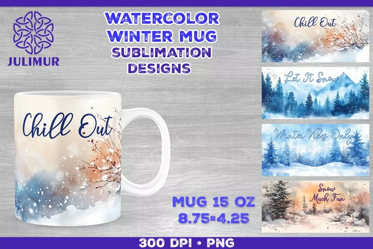 Cozy Winter Quote Mug Sublimation Design
