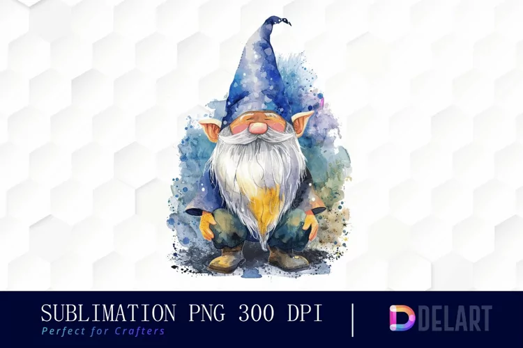 Wizard Gnome Sublimation PNG Clipart