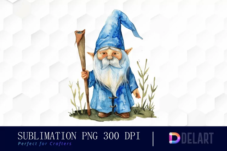 Wizard Gnome Illustration Clipart