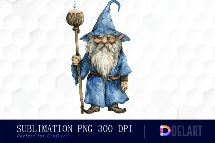 Wizard Gnome Illustration Clipart