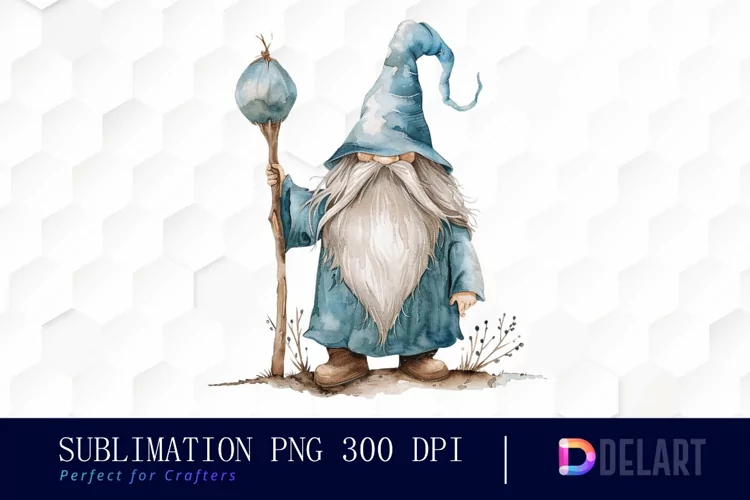 Wizard Gnome Illustration Clipart
