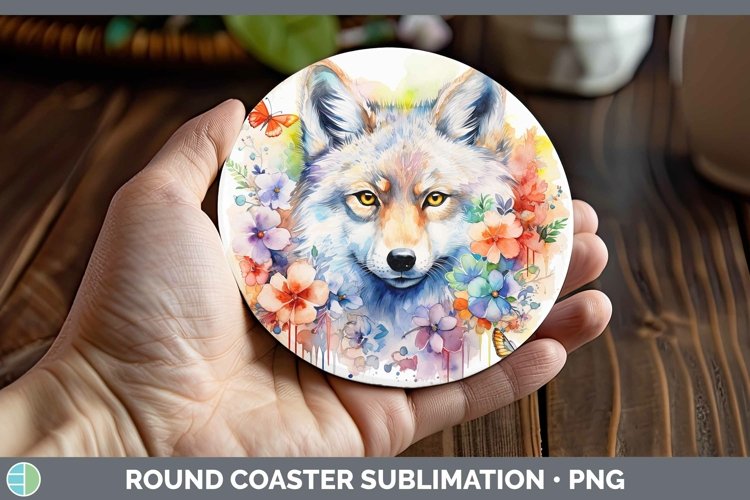 GorgeousWatercolor Round Coaster design.