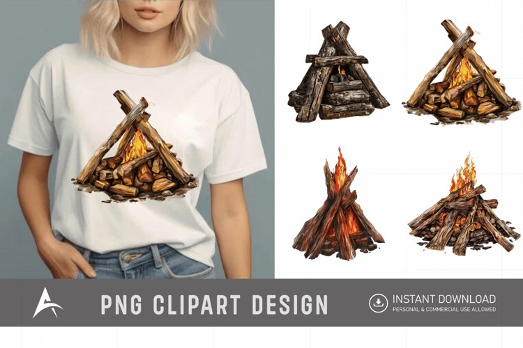 Campfire Illustration Image 4