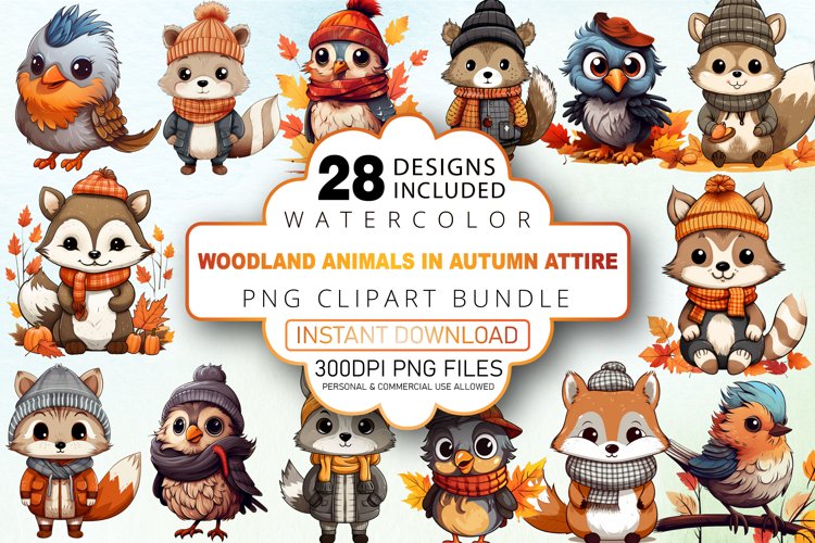 Fall Animals Clipart Image 2