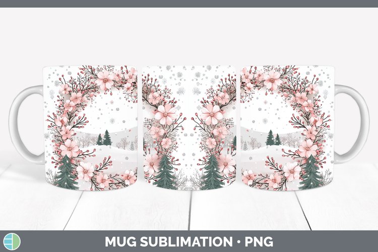 GorgeousWatercolor Mug Wrap design.