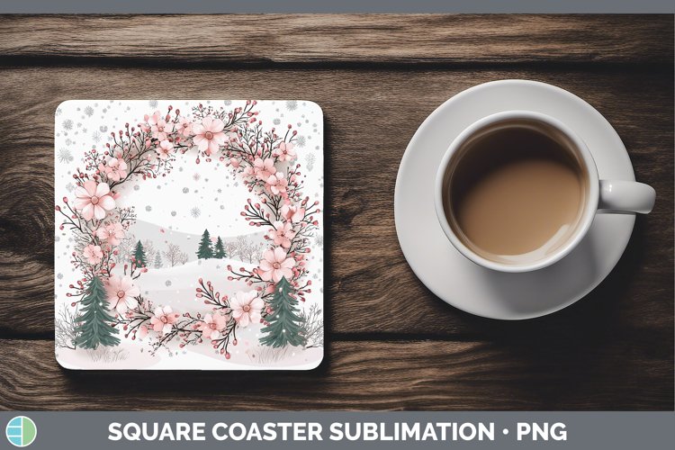 GorgeousWatercolor Square Coaster design.