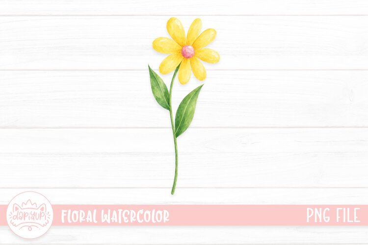 Floral Watercolor Illustration, Flower Watercolor Decoration example image 1