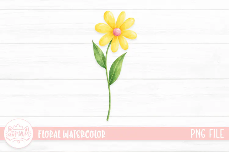 Floral Watercolor Illustration, Flower Watercolor Decoration