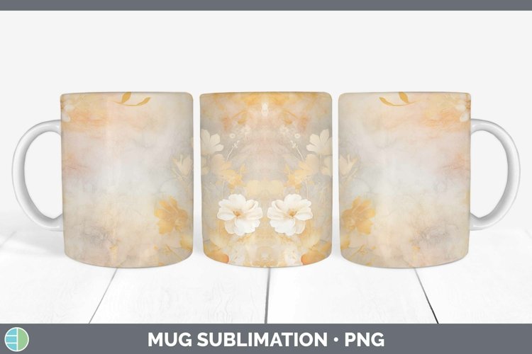 GorgeousWatercolor Mug Wrap design.