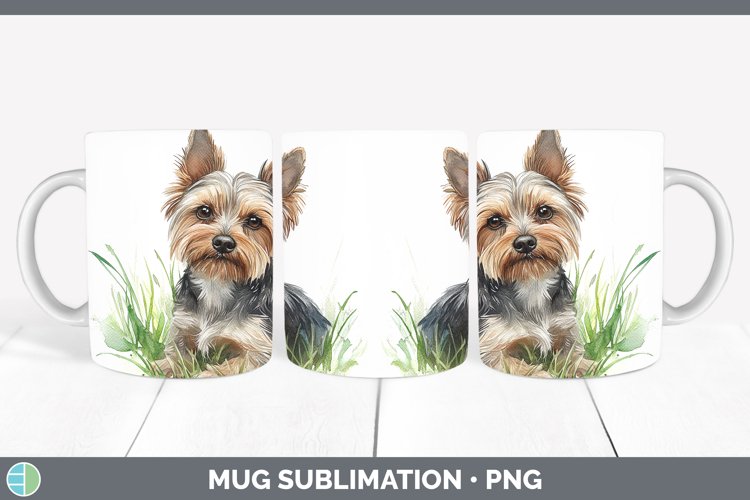 GorgeousWatercolor Mug Wrap design.