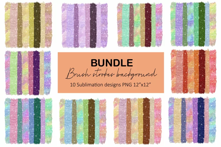 Brush strokes background. Fall Sublimation design