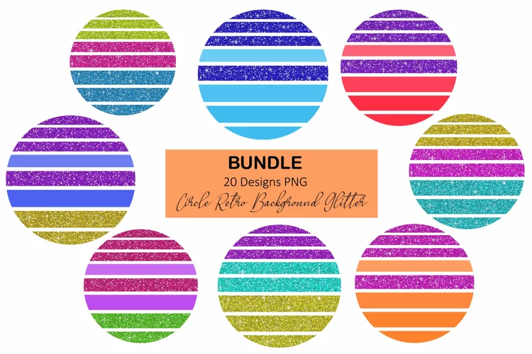 Retro Sunset Sublimation | Summer Round Background