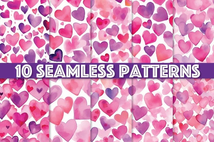 Pink Hearts Clipart Image 3
