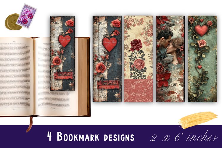 Printable Valentine Bookmark Image 16