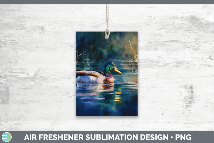 Mallard Duck Waterfowl Sunset Air Freshener Sublimation Desi
