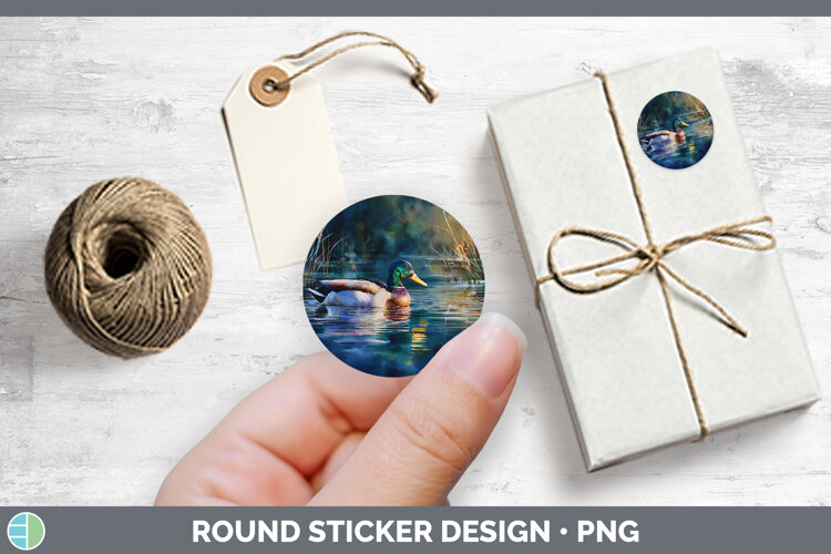 GorgeousWaterfowl Sunset Stickers design.