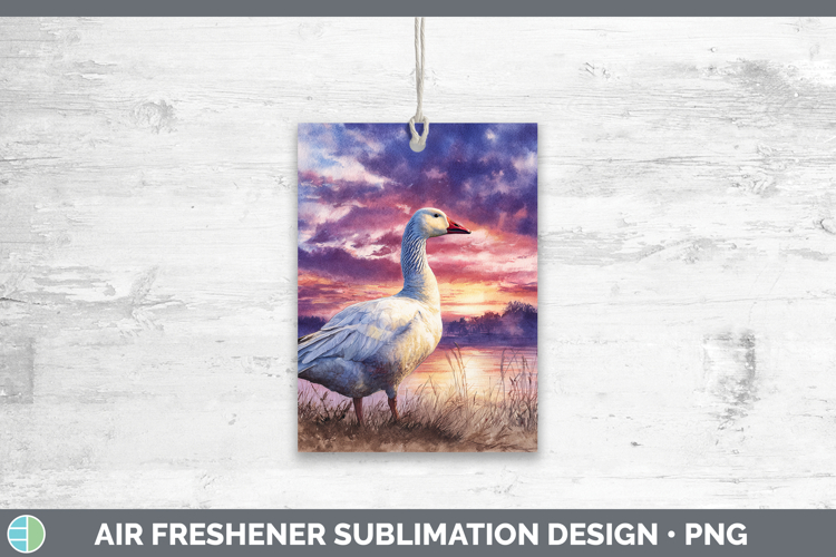 Ross Goose Waterfowl Sunset Air Freshener Sublimation Design