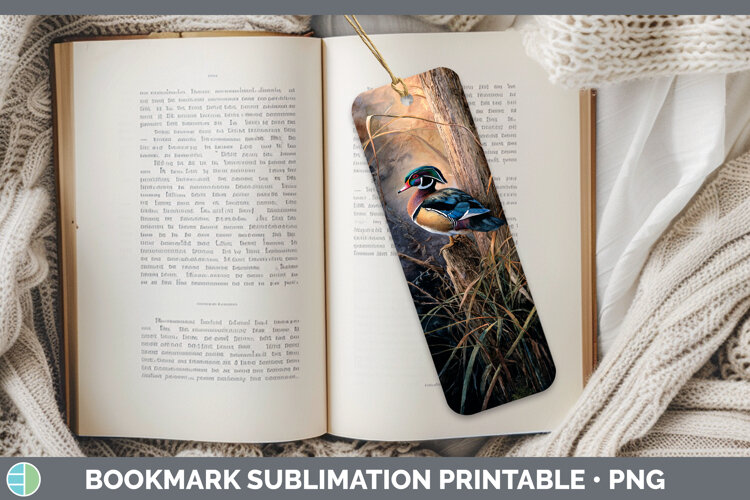 GorgeousWaterfowl Sunset Bookmark design.