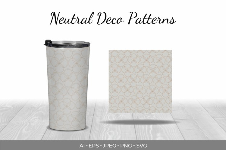 Neutral Deco Digital Paper example image 1