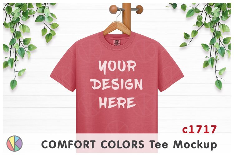 Watermelon Comfort Colors 1717 T-Shirt Mockup.