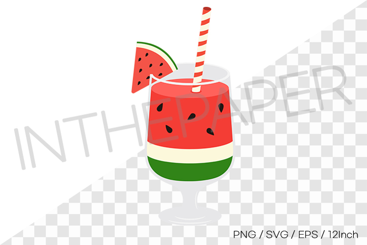 Cocktail glass watermelon juice PNG SVG EPS clipart fruit