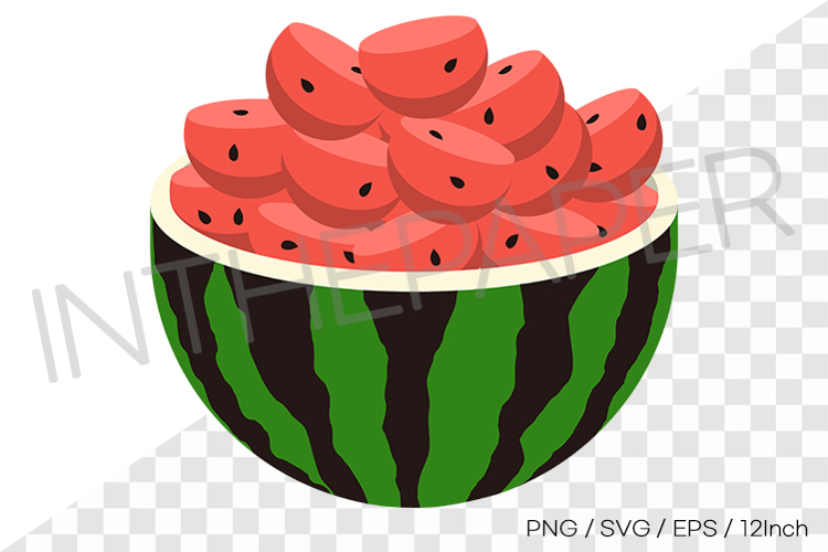 Watermelon punch full of seeds illust PNG SVG EPS Clipart