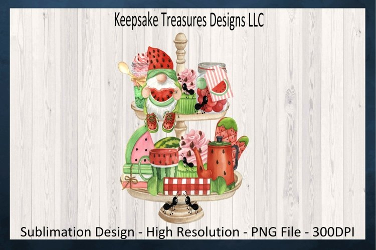 Seasoned With Sweetness Tea Towel Set, Gnome Tiered Tray PNG