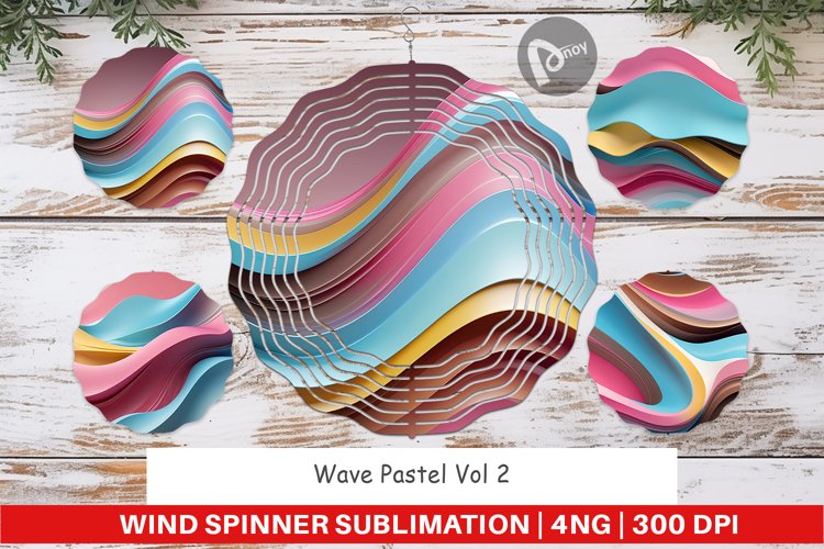 Wind Spinner Wave Pastel