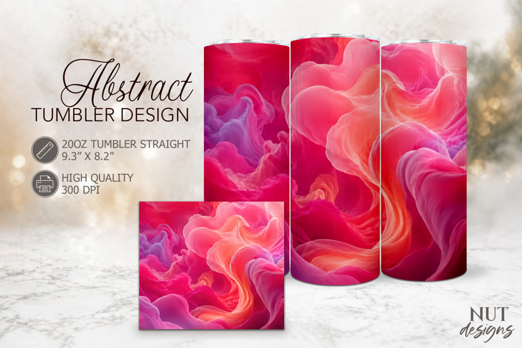 Pink Magenta Cloud Tumbler 20 oz