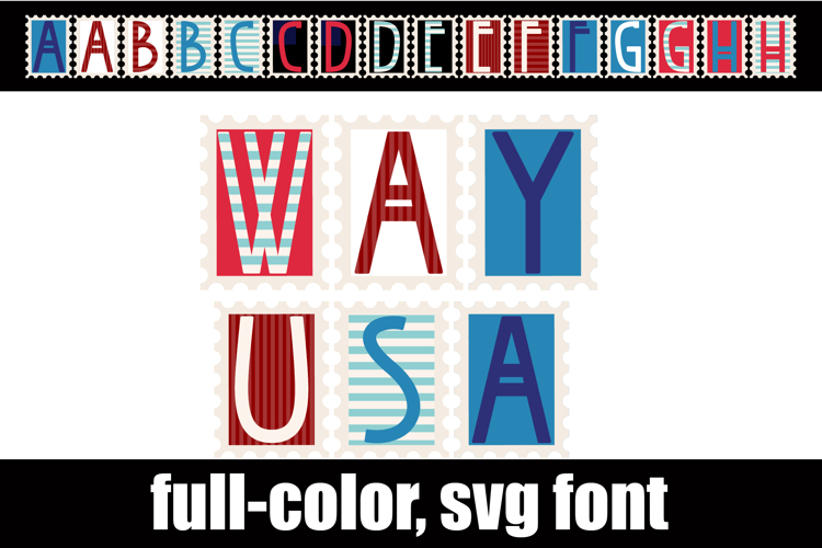 Way USA Color Font