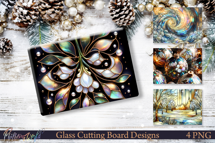 Christmas Stained Glass Home Decor