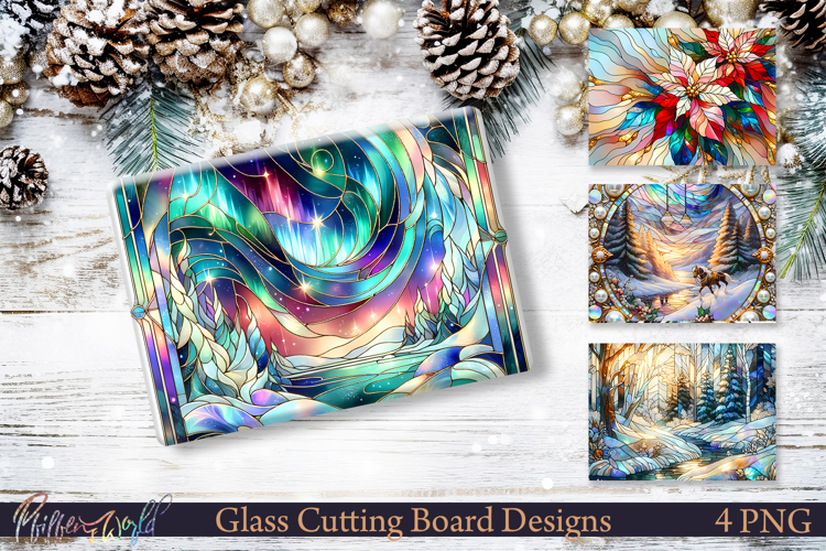 Luxury Holiday Glass Board Artwork