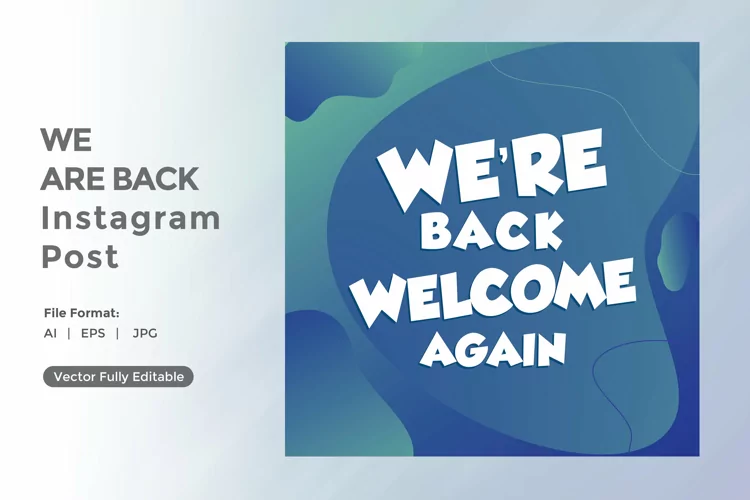 We are back instagram post