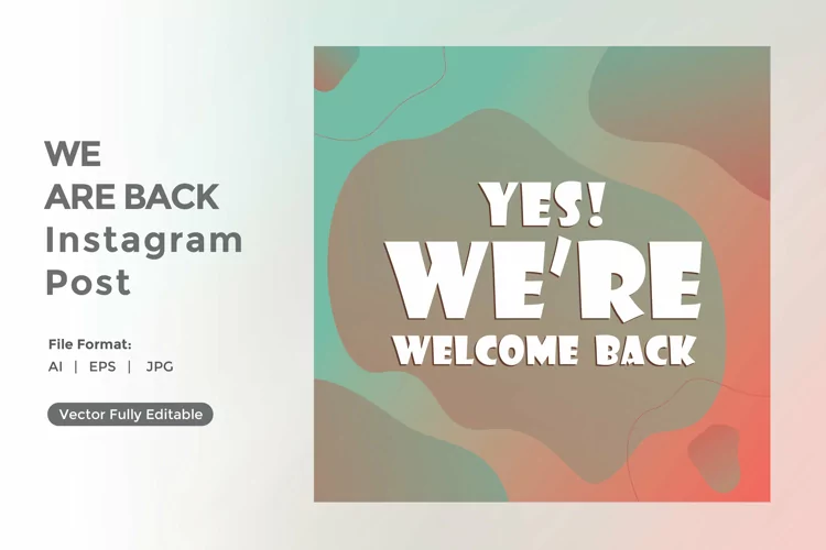 Yes We are back instagram post
