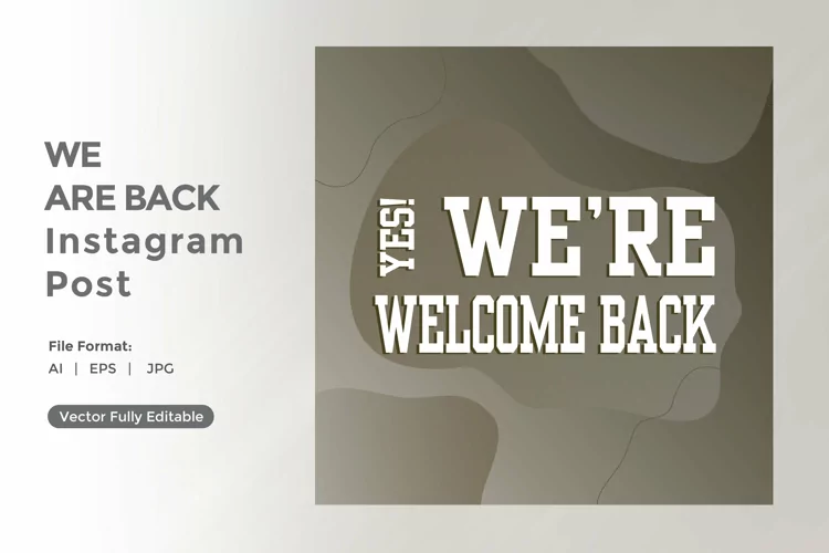 Yes We are back instagram post