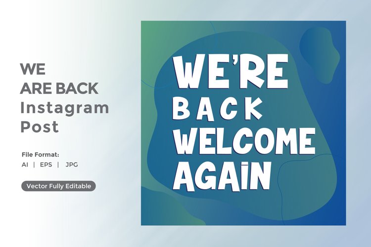 We are back instagram post