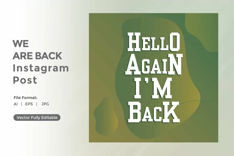 Hello again i am back instagram post