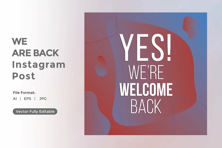Yes We are back instagram post
