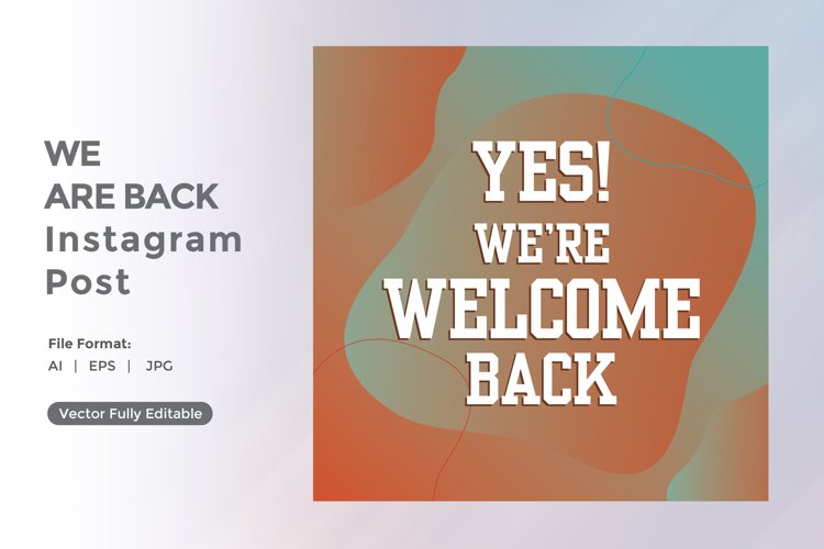 Yes We are back instagram post