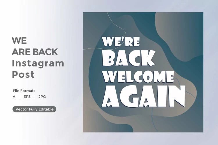 We are back instagram post