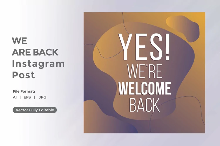 Yes We are back instagram post