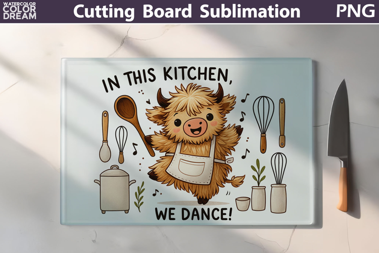 Funny Cow Cutting Board | In This Kitchen We Dance