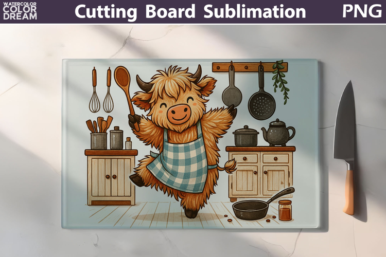 Funny Cow Cutting Board | In This Kitchen We Dance