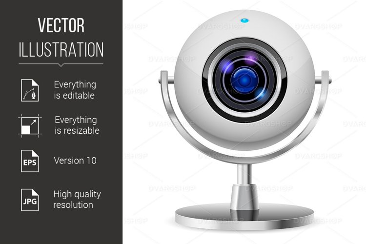 Realistic computer web cam example image 1