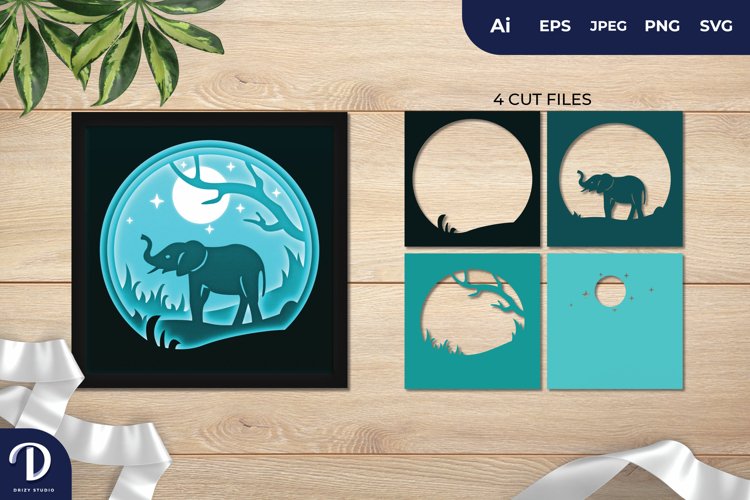 Cricut Elephant Svg Image 6